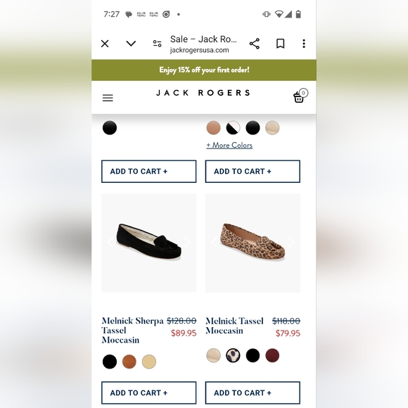 NWT/BOX 🎁JACK ROGERS ⭐Ltd Ed⭐ sherpa lined MILLIE MOCCASINS🎄sz 9🎄PLAID/GOLD🎁 - Picture 10 of 10